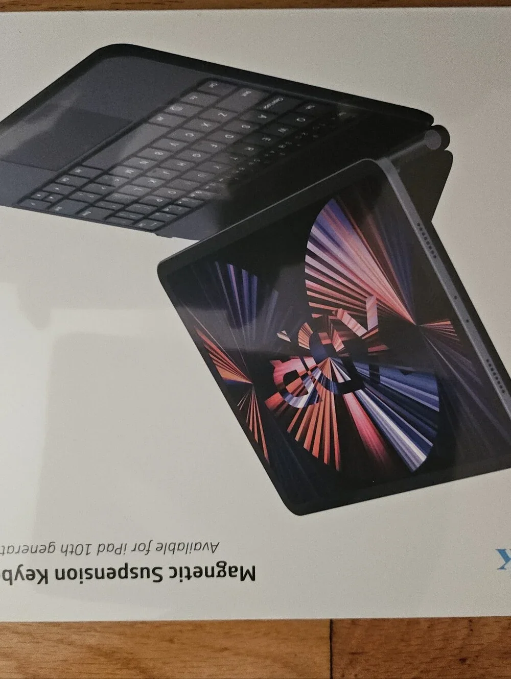 Magnetic Suspension Keyboard Case for iPad 10th Gen - Black